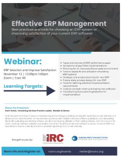 Webinar: Effective Erp Selection And Improve Satisfaction